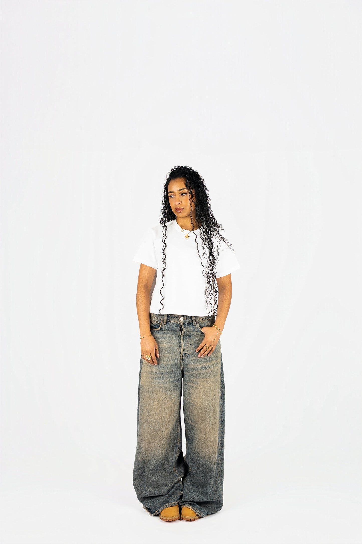 Womens 7610 Heavyweight High Waist Boxy T-Shirt