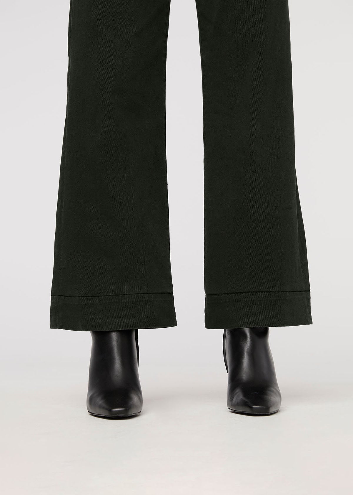 LuxTwill High Rise Trouser - Evergreen