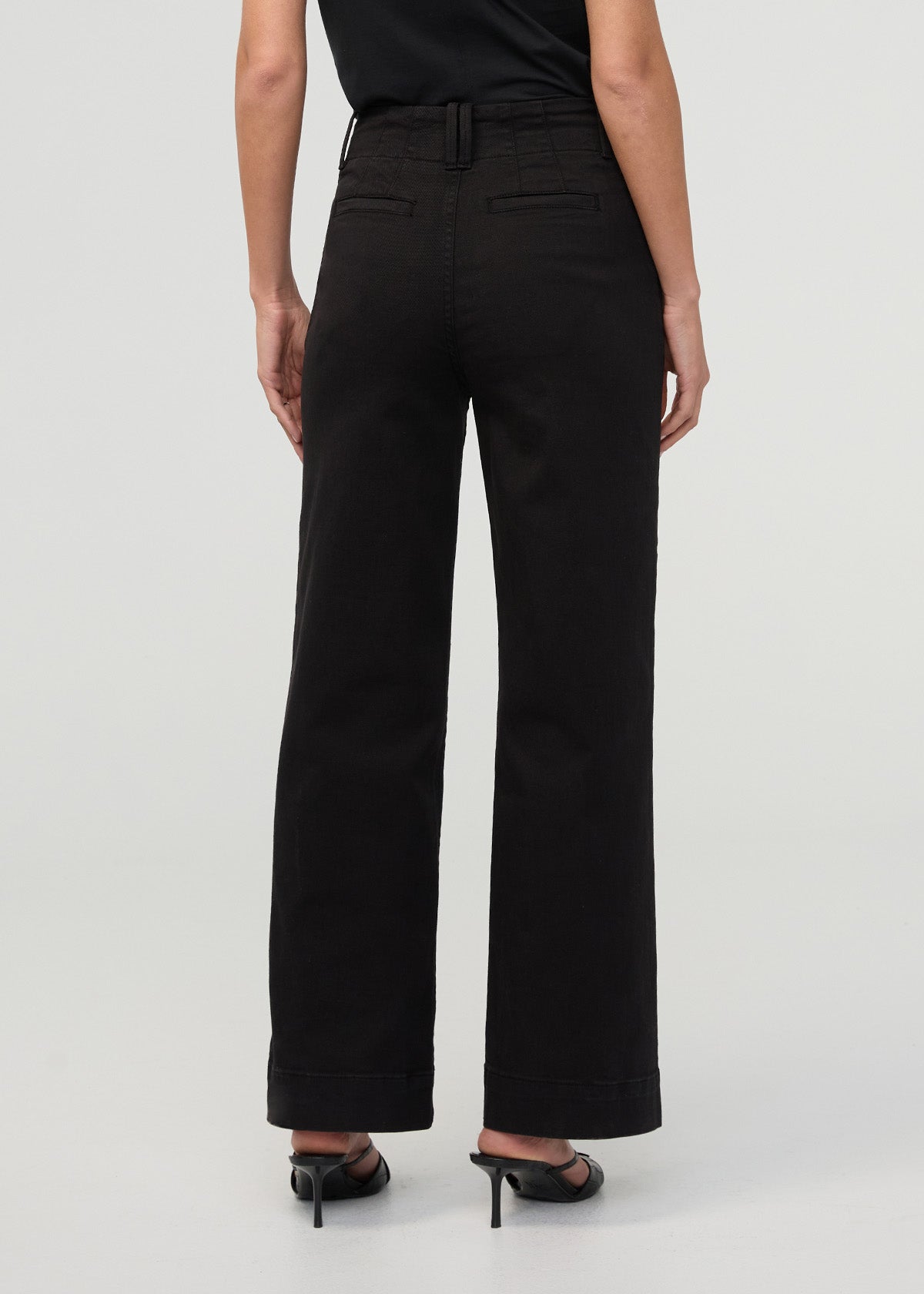 FlexTwill High Rise Trouser - Black