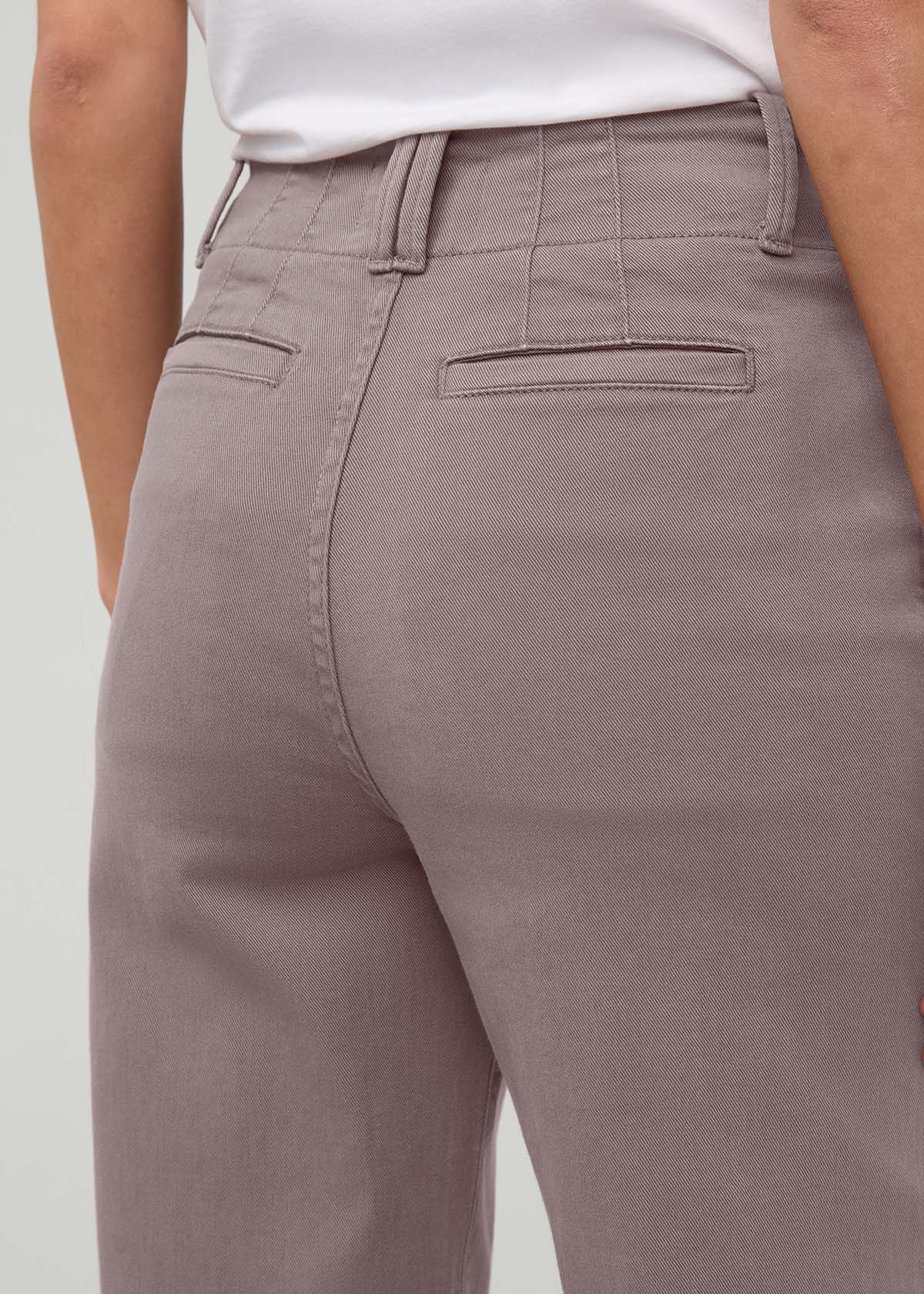 FlexTwill High Rise Trouser - Hazy Mauve
