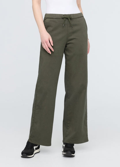 No Sweat Wide Leg Pant - Thyme