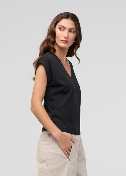 PurePima Dolman V-Neck - Black