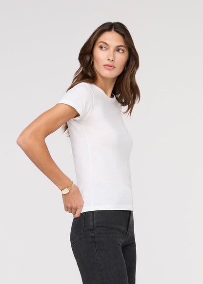 PurePima Slim Crew - White