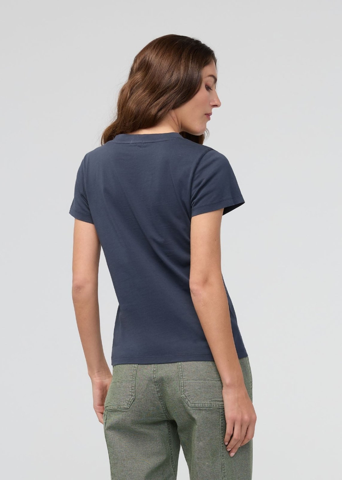 PurePima Slim V-Neck - Navy