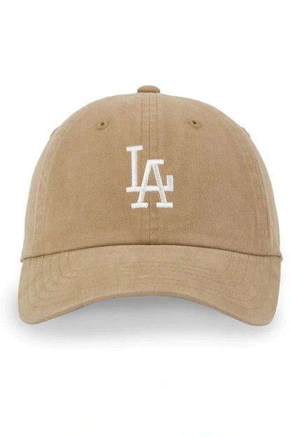 LA Raglan Wash Icon Logo Cap Faded Khaki