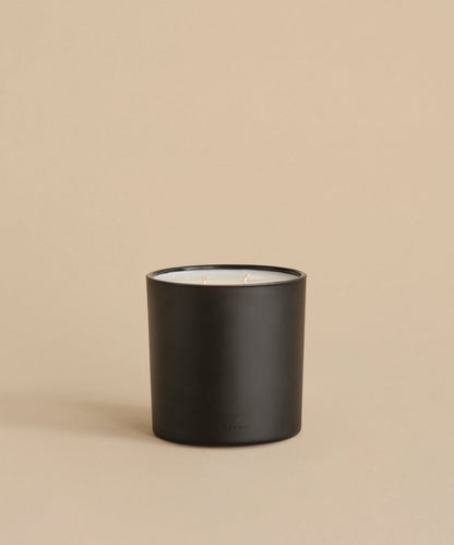 Large Cedar Glass Candle