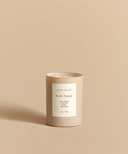 Pacific Natural Glass Candle