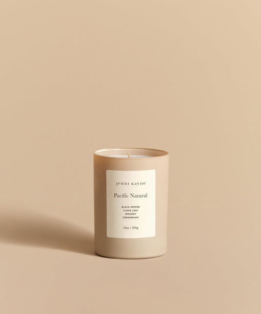 Pacific Natural Glass Candle